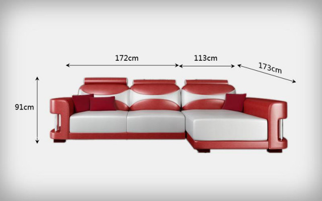 Corner sofa corner sofa set couch upholstery leather living landscape chaise lounge Wies