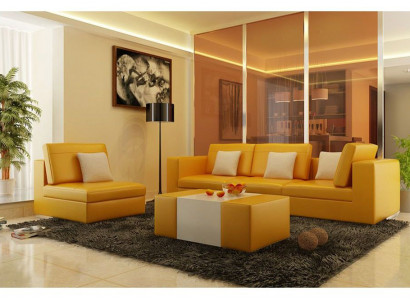Sofa set with USB upholstery sofa set 3+1 leather couches sofas custom-made