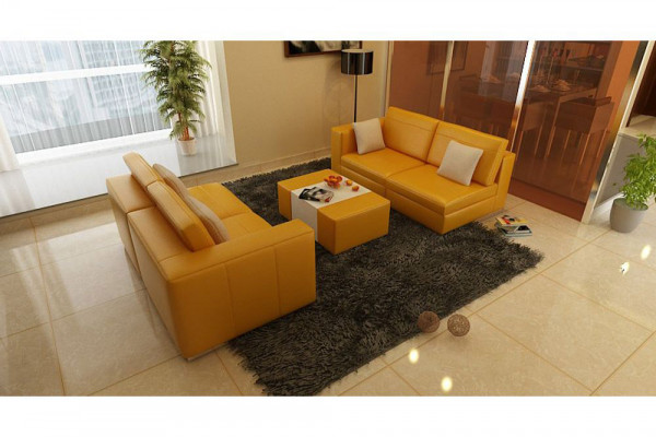 Sofa set with USB upholstery sofa set 3+1 leather couches sofas custom-made