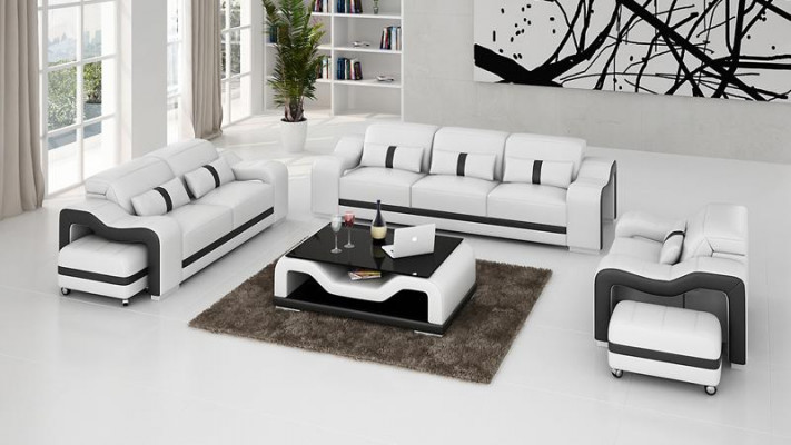 Designer sofa set couch upholstered sofas leather modern 3+2 seater complete set new