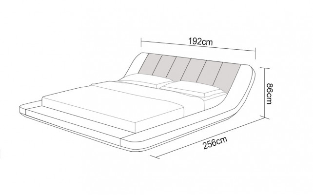 Leather bed with USB, upholstered beds luxury double marriage 140/160/180 LB8826