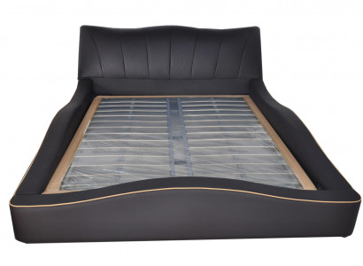 Luxury Design Leather Upholstered Hotel Bed Frame Modern Upholstered Beds