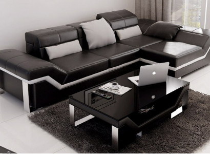 Leather sofa, sofa, couch, living area, corner sofa set, decor, modern design