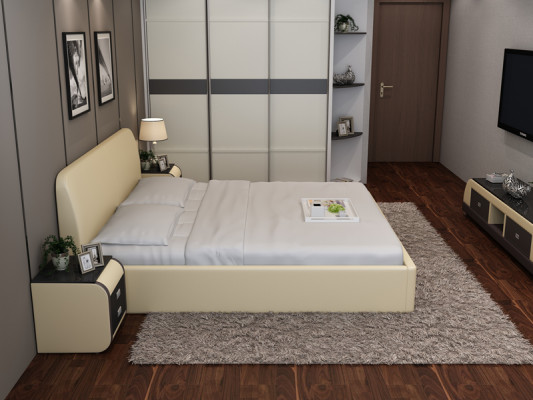 Designer bed upholstered bed luxury bed double bed marriage bed beds 140/160/180 LB8836
