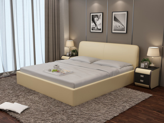 Bed with USB padded bed luxury bed double bed marital bed beds 140/160/180 cm