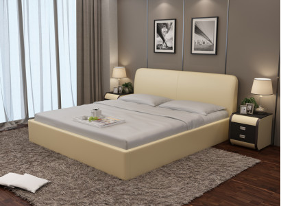 Bed with USB padded bed luxury bed double bed marital bed beds 140/160/180 cm