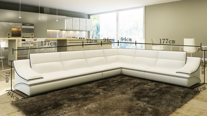Leather sofa couch living landscape corner sofa corner sofa set design modern