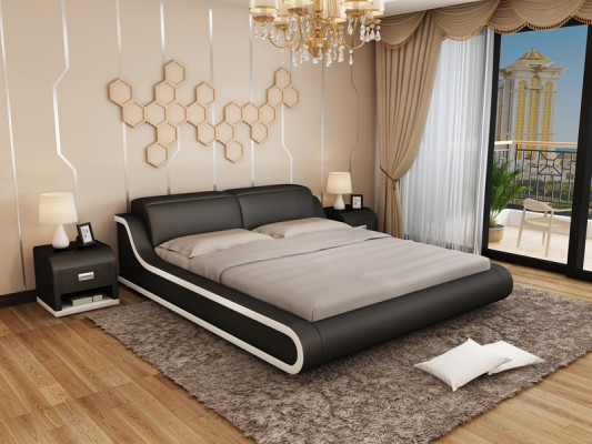 Designer bed upholstered bed luxury bed double bed marital bed beds 140/160/180 cm