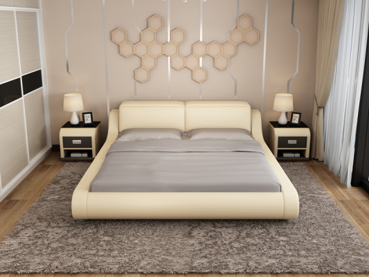 Designer bed upholstered bed luxury bed double bed marital bed beds 140/160/180 cm