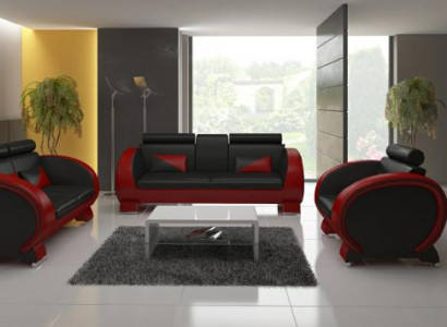 Leather sofa + USB sofa with bar function designer suite 3-seater reclining couch