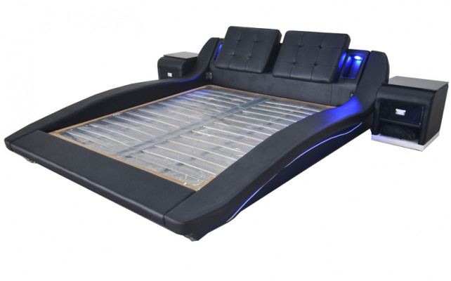 Luxury Leather Design Upholstered Beds Double Modern Bed Marriage Exclusive 180x200 cm