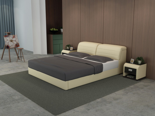Leather Bed Design Upholstered Beds Luxury Double Modern Marital 140/160/180 LB8827