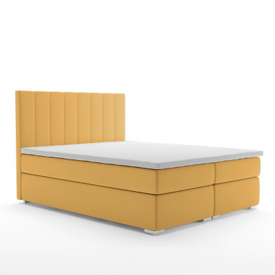 Boxspring double bed hotel complete set mattress topper bed function
