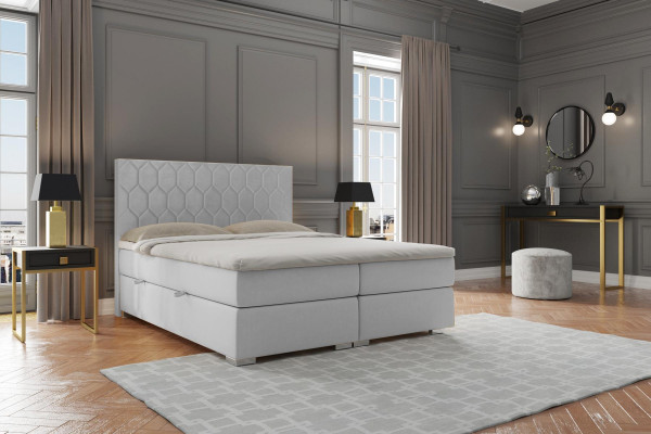 Box spring bed hotel design velvet luxury beds upholstered bed box function double
