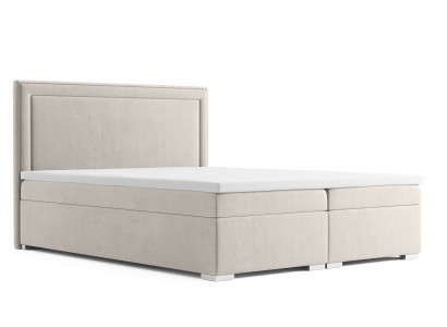 Box spring bed hotel double luxury beds upholstered storage bed function 180x200 cm