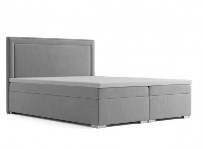 Box spring design bed hotel double beds luxury upholstery box function velvet new