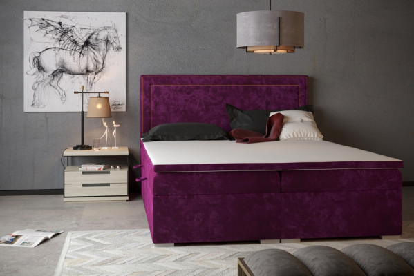 Box spring bed hotel double bed luxury beds upholstery 90/100/120/160/180x200cm