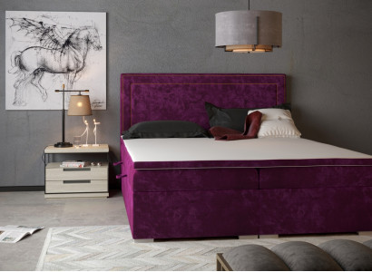 Box spring bed hotel double bed luxury beds upholstery 90/100/120/160/180x200cm