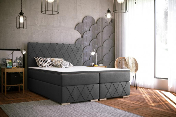 Double bed complete set mattress box spring topper beds function box hotel