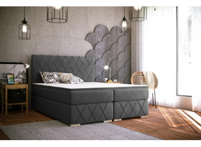 Double bed complete set mattress box spring topper beds function box hotel