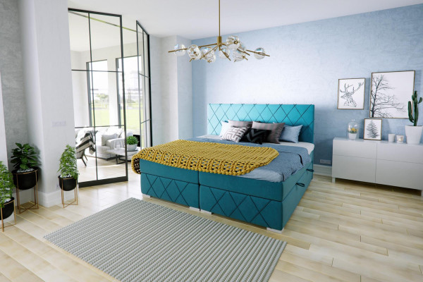 Box spring bed hotel double textile luxury beds bed box upholstery function