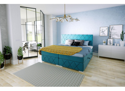 Box spring bed hotel double textile luxury beds bed box upholstery function