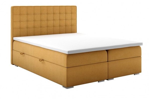 Box spring bed hotel double 160x200 cm luxury beds upholstery bed box function