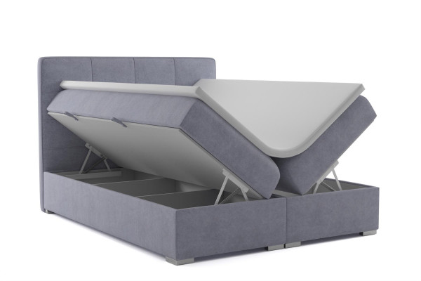 Box spring bed hotel double textile luxury beds upholstered bed box function new