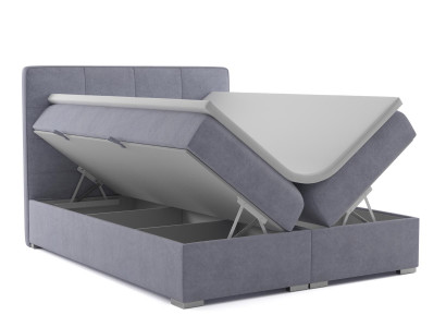 Box spring bed hotel double textile luxury beds upholstered bed box function new