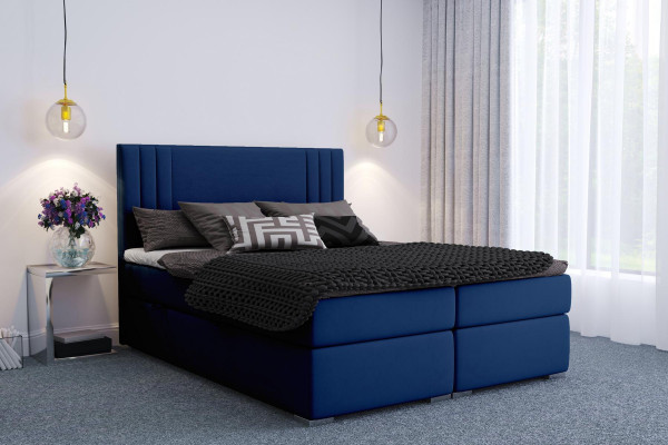 Modern box spring beds hotel double luxury bed upholstery box function fabric