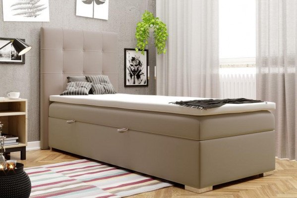 Luxury Box Spring Bed Hotel Beds Upholstered Functional Bed Frame 90x200cm