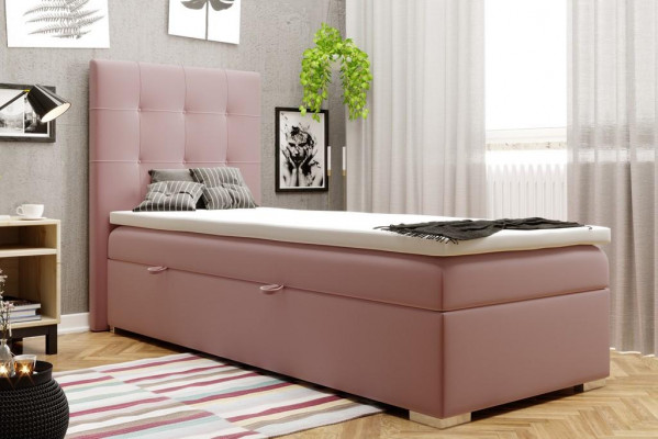 Luxury Box Spring Bed Hotel Upholstered Bed Base Function 90x200cm