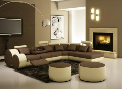 Corner sofa, sofa, couch, upholstery, living area, leather corner sofas, set, sofas Madrid