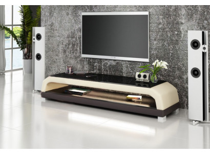 RTV TV Sideboard Leather Glass Table Television Cabinet Table Designer 6108