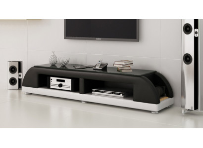 RTV TV Sideboard Leather Glass Table Television Cabinet Table Lowboard Mo.A