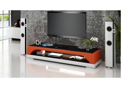 RTV TV Sideboard Leather Glass Table TV Cabinet Table Lowboard Mo.H