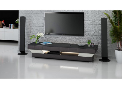 TV sideboard leather glass table television cabinet table lowboard Mo.J
