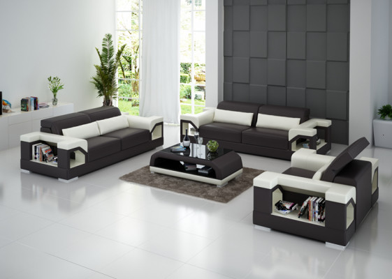 Leather sofa couch sofa set 3+2+1 seater set design modern sofa