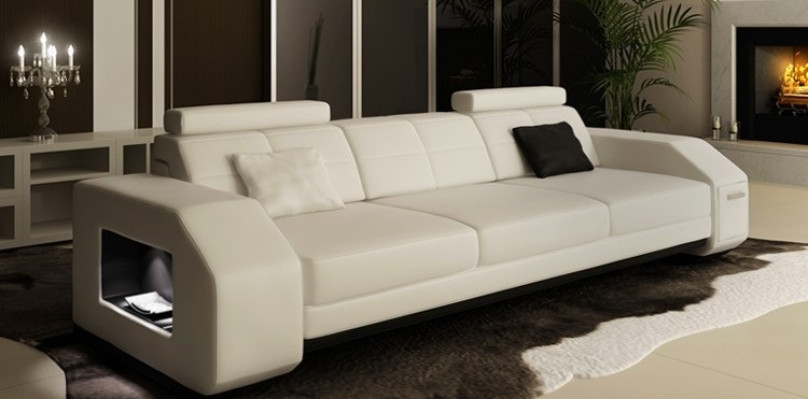 Leather sofa set 3+2+1 leather couch cushion seat designer set JarksonW