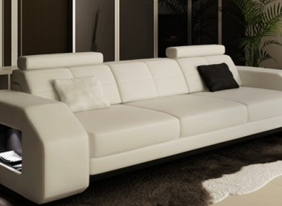 Leather sofa set 3+2+1 leather couch cushion seat designer set JarksonW