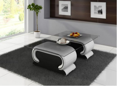 Designer glass table table cushion leather table couch sofa leather tables