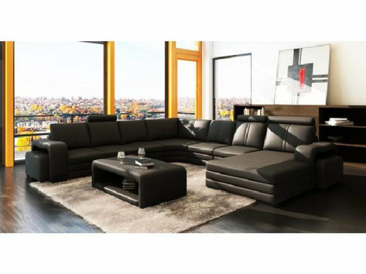 Leather table coffee table upholstery new goods side table tables 132x70x45
