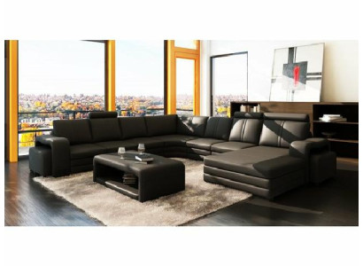 Leather table coffee table upholstery new goods side table tables 132x70x45