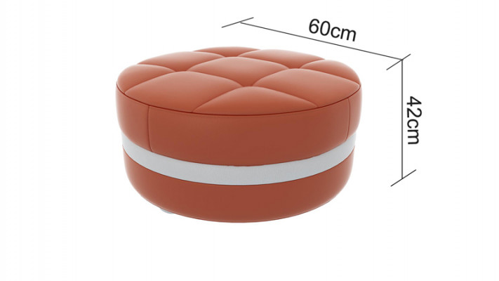 Designer upholstered stool footstool ottoman seat padded pufa FT003