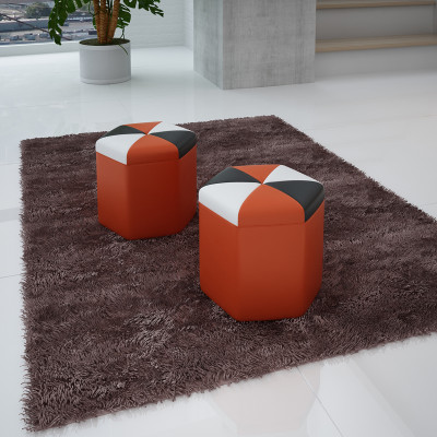 Design upholstered stool footstool ottoman seat chaise padded FT004
