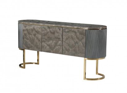 Console Modern Design Furniture Wood Luxury Dark Gray Creative Living Room