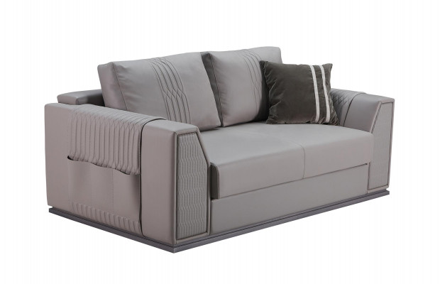 2-seater sofa taupe new creative modern design couch living room leather sofas furniture