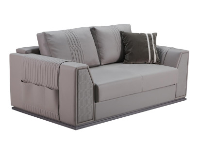 2-seater sofa taupe new creative modern design couch living room leather sofas furniture