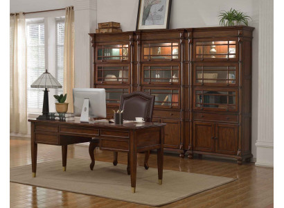 Desk set office furniture table executive chair cabinet furnishings new 5pcs.