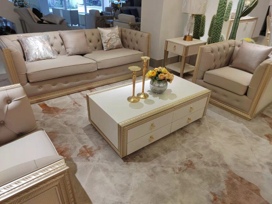 3+1 Seater Upholstered Sofa Set New Design Couch Sofa